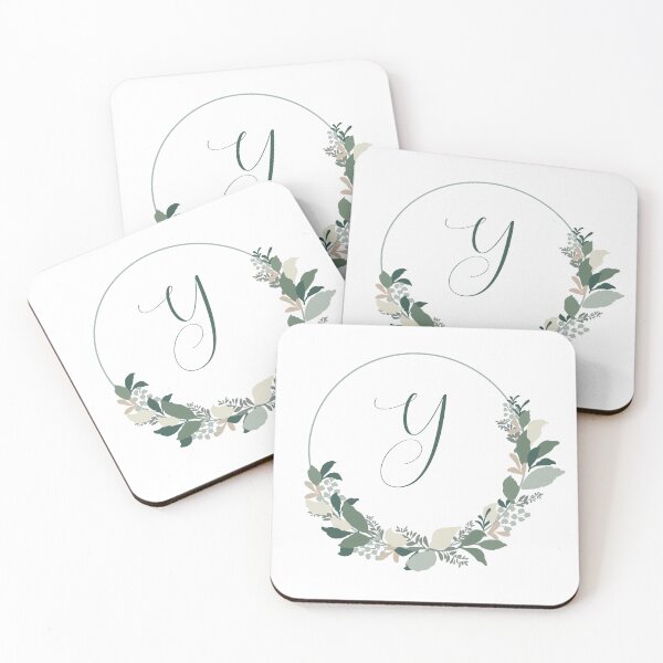Item preview, Monogram Letter "Y" Wreath designed and sold by LinesofLife.