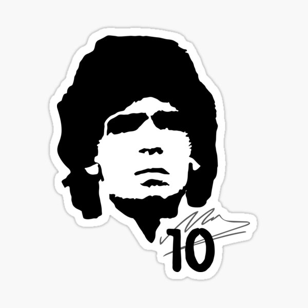 D1OS Diego 10 Stencil Tribute - The Legends Collection Sticker