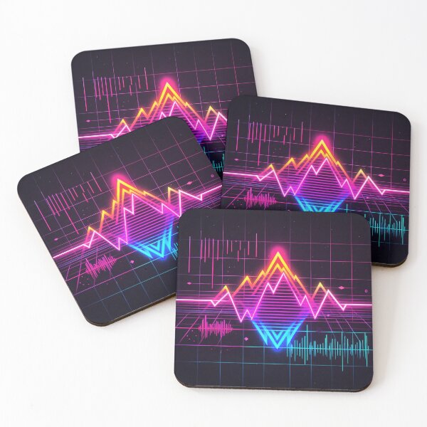 Item preview, Retro - Soundwave mountains with strong 80's vibes designed and sold by AiartIreland.