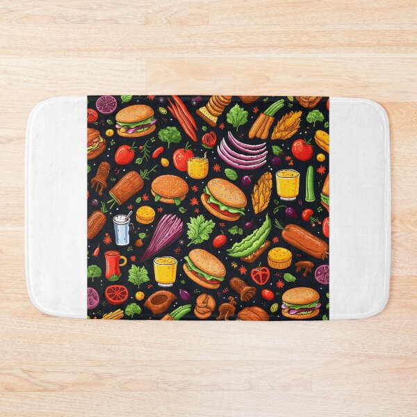 Item preview, Tasty organic food pattern designed and sold by SmileshareShop.