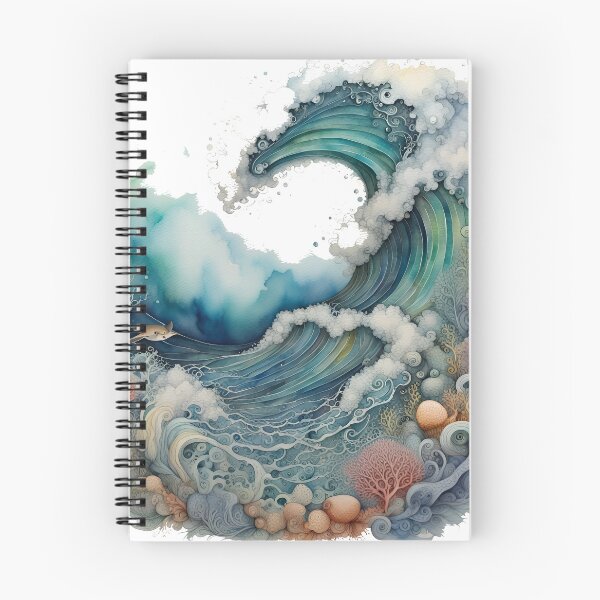 Item preview, Ocean surf wave designed and sold by WatercolorFairy.