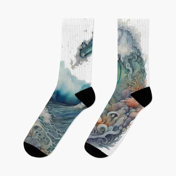 Item preview, Ocean surf wave designed and sold by WatercolorFairy.