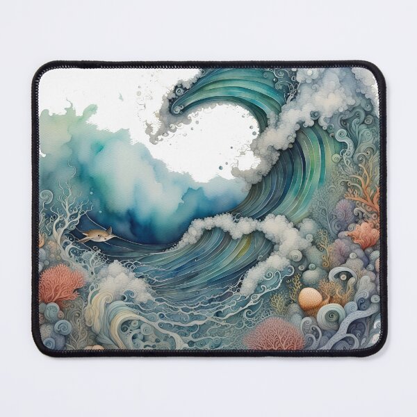 Item preview, Ocean surf wave designed and sold by WatercolorFairy.