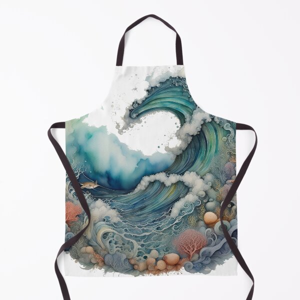 Item preview, Ocean surf wave designed and sold by WatercolorFairy.