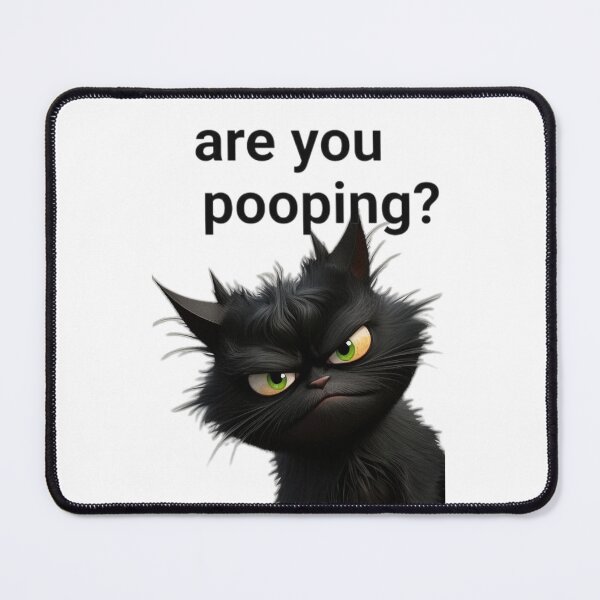 Item preview, Angus the Angry Cat Are You Pooping designed and sold by PetPanache.
