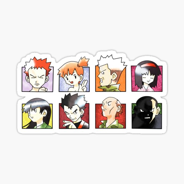 Pokemon Sword and Shield Gym Leader Sticker Sheet galar Gym 