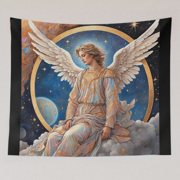 Item preview, Christianity- Christian Art of Beautiful Angel designed and sold by HeavenArtStudio.
