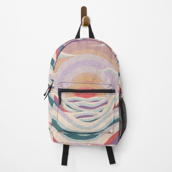 Item preview, Chalk paster drawing of sunrise over waves designed and sold by GrinGalore.