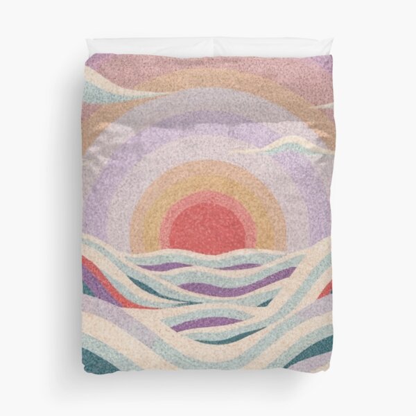 Item preview, Chalk paster drawing of sunrise over waves designed and sold by GrinGalore.
