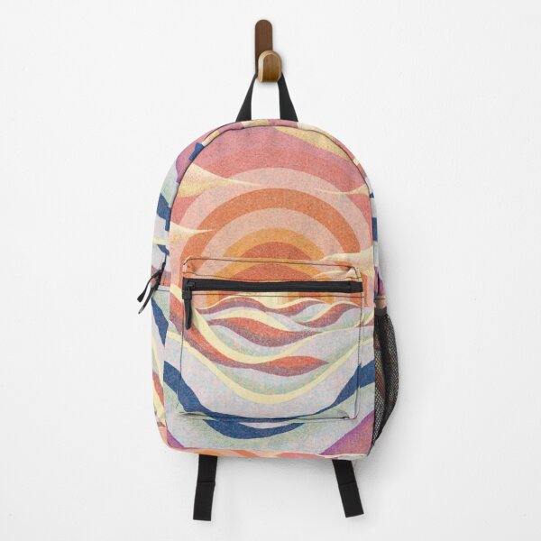 Item preview, Chalk paster drawing of sunset over waves designed and sold by GrinGalore.