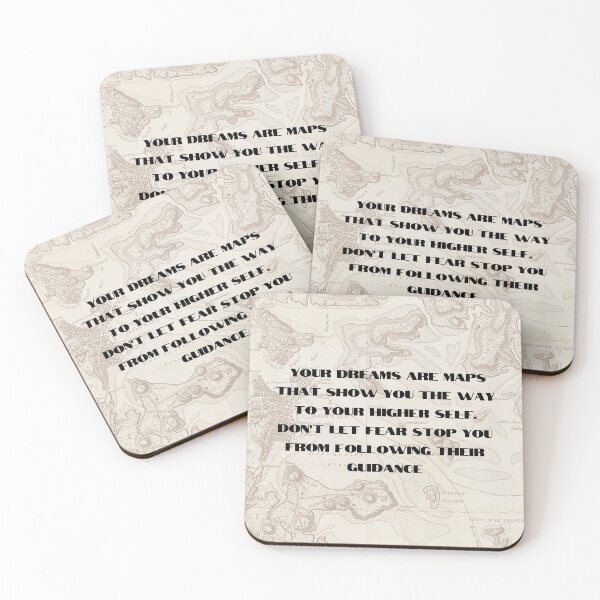Item preview, Your Dreams Are Maps Inspirational Quote designed and sold by BeagleDesigns.