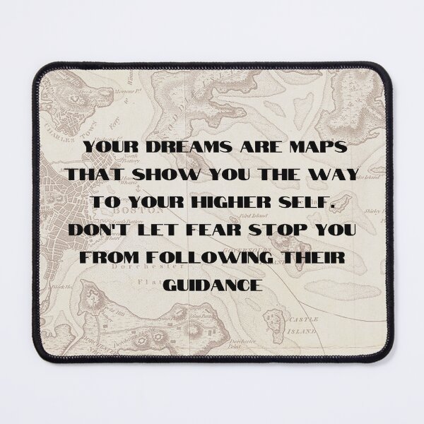 Item preview, Your Dreams Are Maps Inspirational Quote designed and sold by BeagleDesigns.