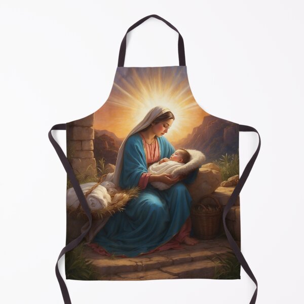 Artikelvorschau, Weihnachtsgeburt Christi, christliche Kunst - Jesuskind entworfen und verkauft von HeavenArtStudio.