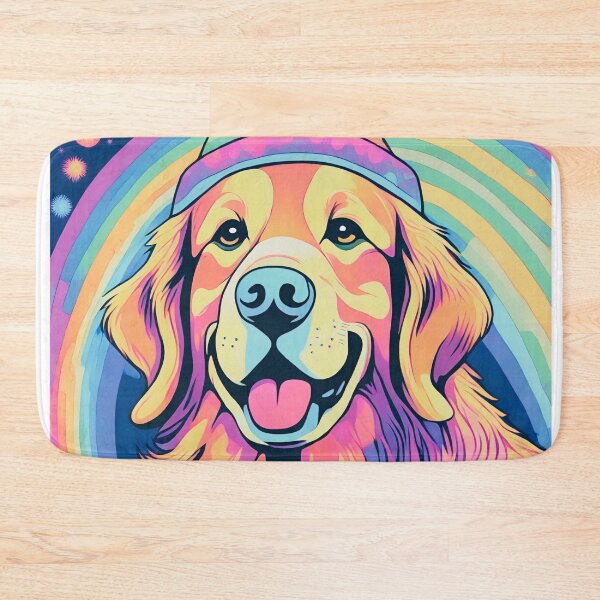 Item preview, Vintage psychedelic golden retriever designed and sold by amaria56.