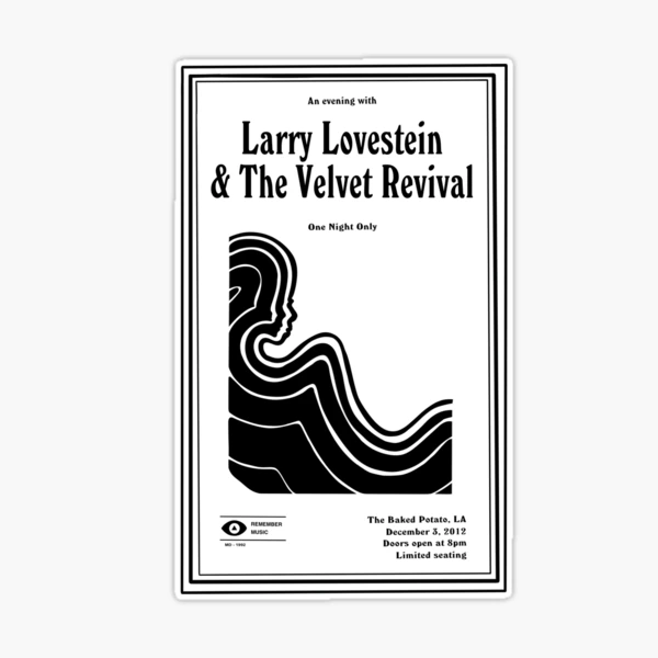 Larry Lovestein & The Velvet Revival 2024 12” Black Vinyl