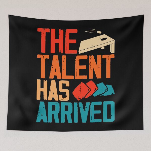Item preview, The Talent Has Arrived Retro Design - Baggo Team Bean Bag Toss Game - Funny Cornhole Player Vintage designed and sold by naworas.