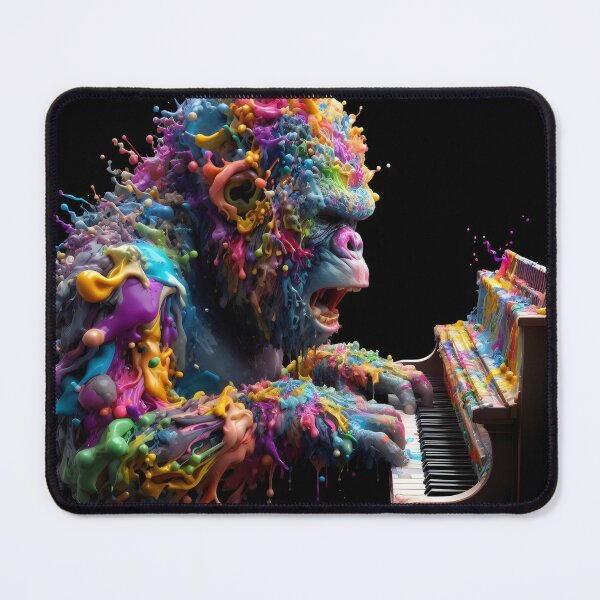 Item preview, Piano Gorilla Splatter Portrait designed and sold by fatbanana.