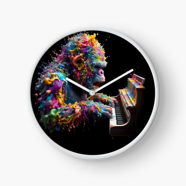 Item preview, Piano Gorilla Splatter Portrait designed and sold by fatbanana.