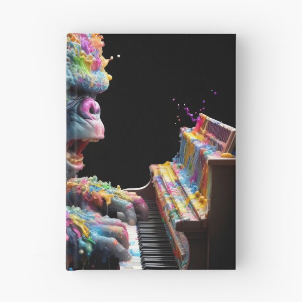 Item preview, Piano Gorilla Splatter Portrait designed and sold by fatbanana.