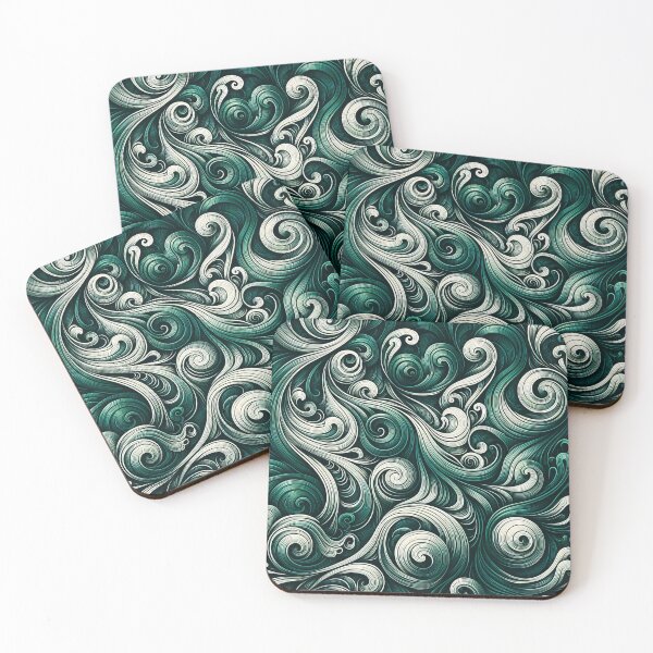 Item preview, Sea Green Waves designed and sold by KeeganCreations.