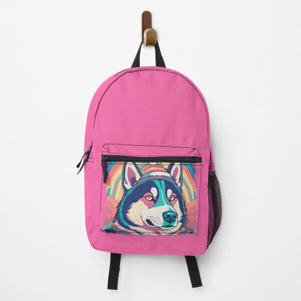 Item preview, Retro psychedelic siberian husky designed and sold by amaria56.
