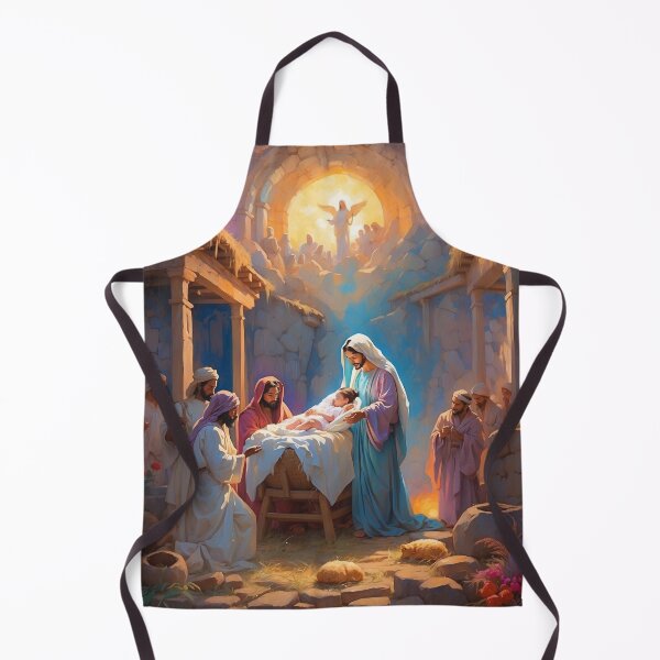 Artikelvorschau, Weihnachtsgeburt Christi, christliche Kunst - Jesuskind entworfen und verkauft von HeavenArtStudio.