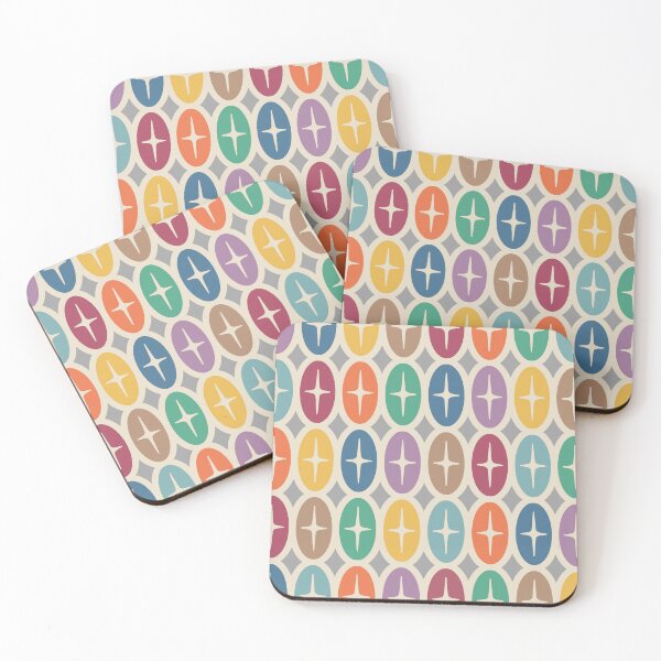 Item preview, Colorful Mid Century Modern Starburst Pattern designed and sold by tonymagnerart.