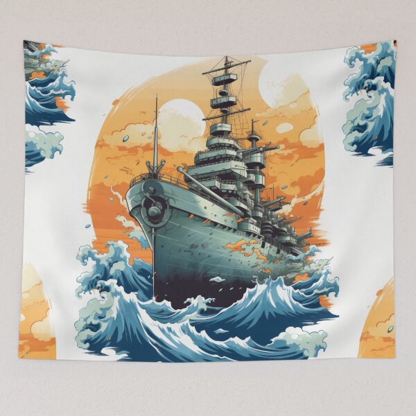 Item preview, Battle Ship: Unveiled Maritime Might designed and sold by Piotrek0001.