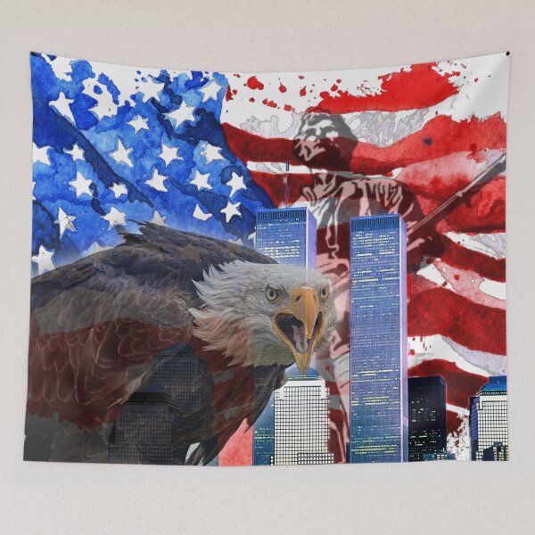 Item preview, Don't Even Think About It...An American Bald Eagle and Minuteman Soldier designed and sold by AmericaFreedom.