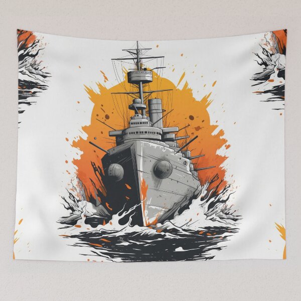 Item preview, Battle Ship: Unveiled Maritime Might designed and sold by Piotrek0001.