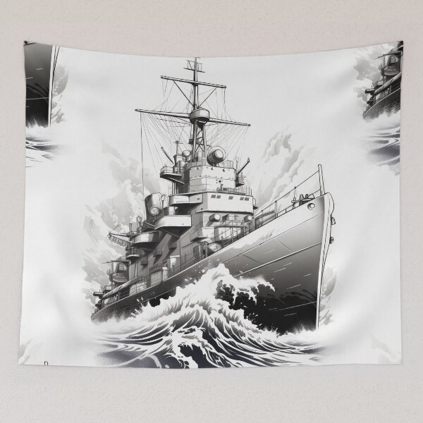 Item preview, Battle Ship: Unveiled Maritime Might designed and sold by Piotrek0001.