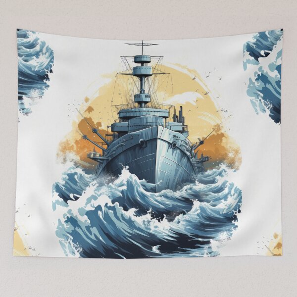 Item preview, Battle Ship: Unveiled Maritime Might designed and sold by Piotrek0001.