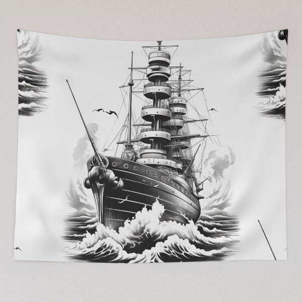Item preview, Battle Ship: Unveiled Maritime Might designed and sold by Piotrek0001.