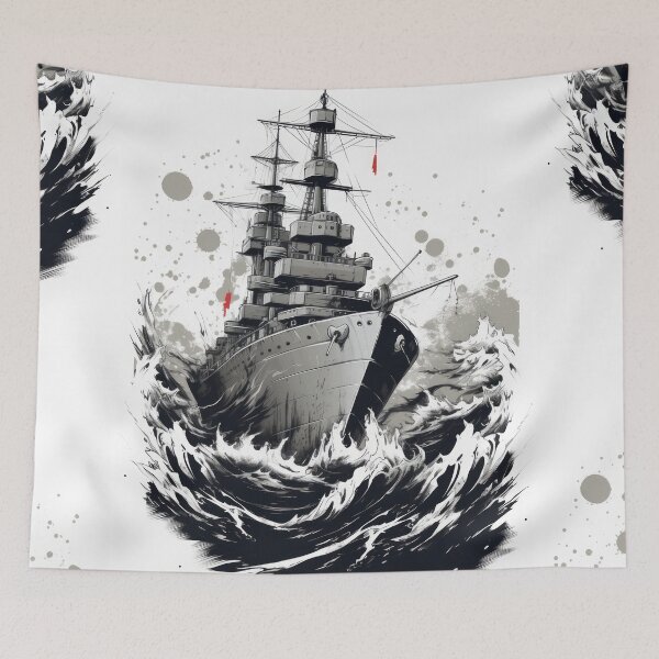 Item preview, Battle Ship: Unveiled Maritime Might designed and sold by Piotrek0001.