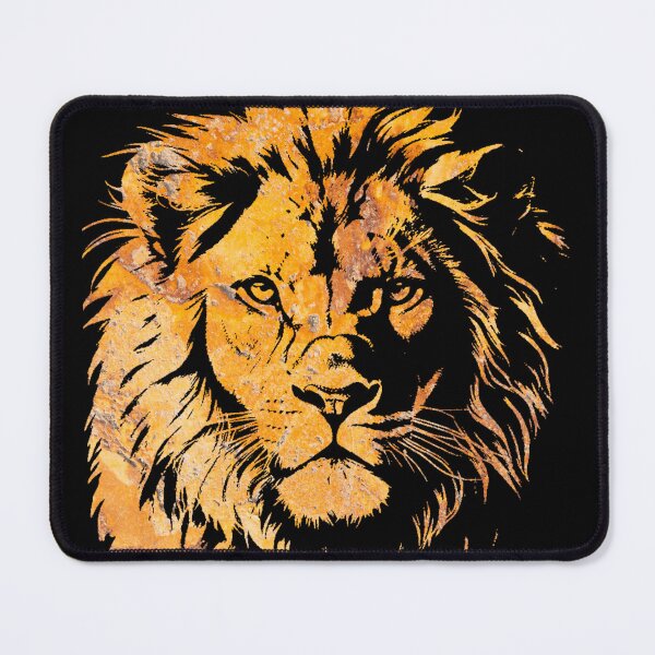 Item preview, Lion Head Silhouette on a Dark Background designed and sold by TGAL2.