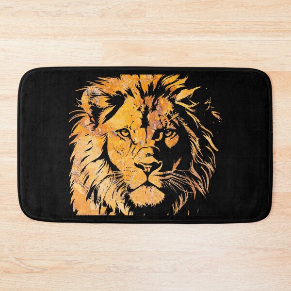 Item preview, Lion Head Silhouette on a Dark Background designed and sold by TGAL2.