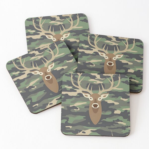 Item preview, Camouflage with deer repeating pattern designed and sold by EasyPrints337.