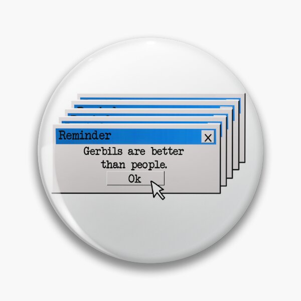 Item preview, Gerbils are better than people  designed and sold by Becky-Marie.