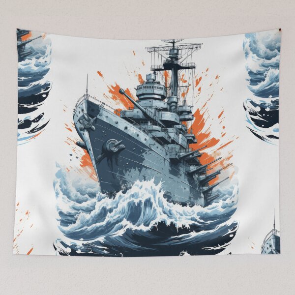 Item preview, Battle Ship: Unveiled Maritime Might designed and sold by Piotrek0001.