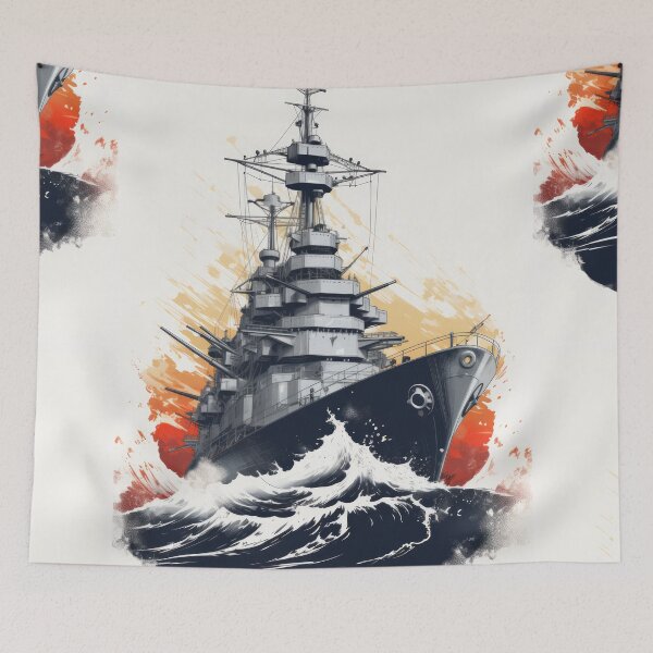 Item preview, Battle Ship: Unveiled Maritime Might designed and sold by Piotrek0001.