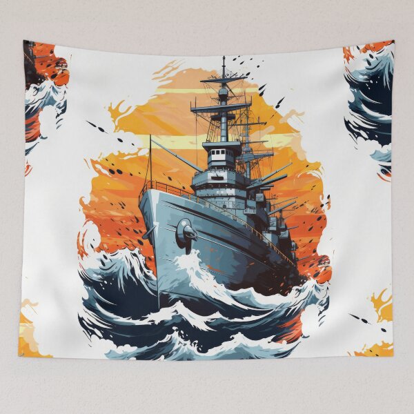 Item preview, Battle Ship: Unveiled Maritime Might designed and sold by Piotrek0001.
