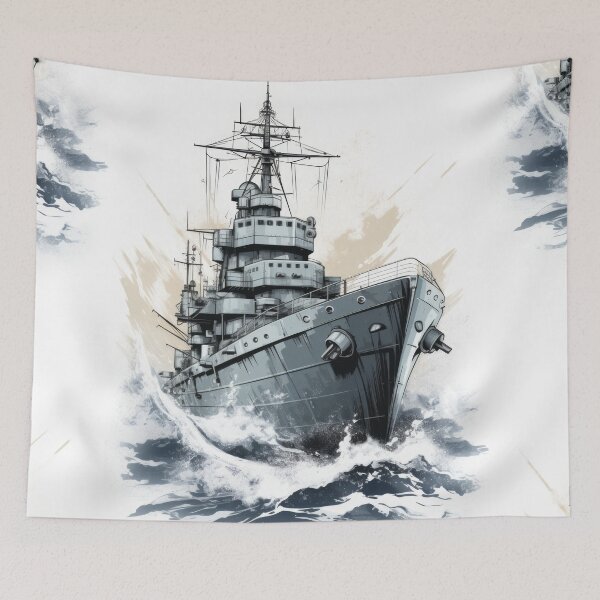 Item preview, Battle Ship: Unveiled Maritime Might designed and sold by Piotrek0001.
