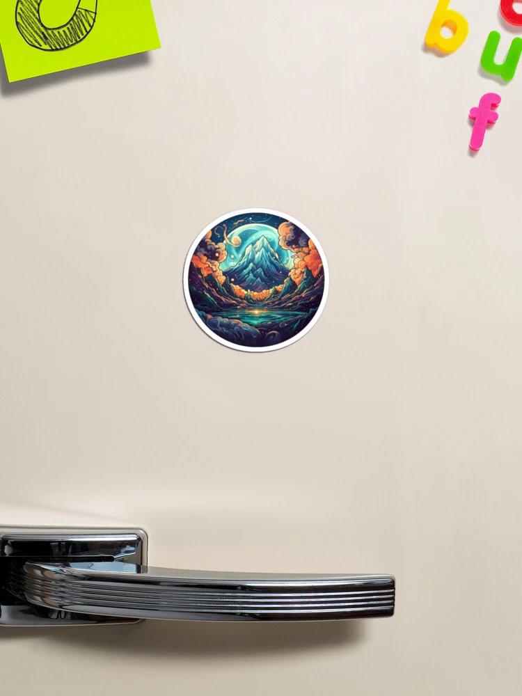 Imagen 1 de 3, Imán con la obra Climbing Up, diseñada y vendida por RiffraffDesigns.