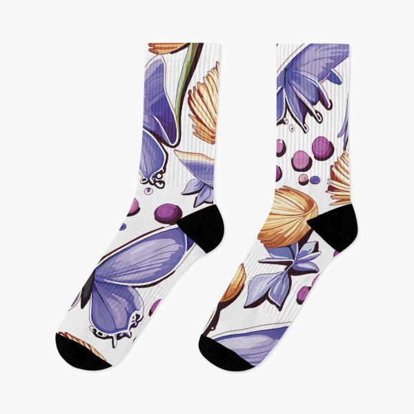 Item preview, Violets and Butterflies designed and sold by Ketique.