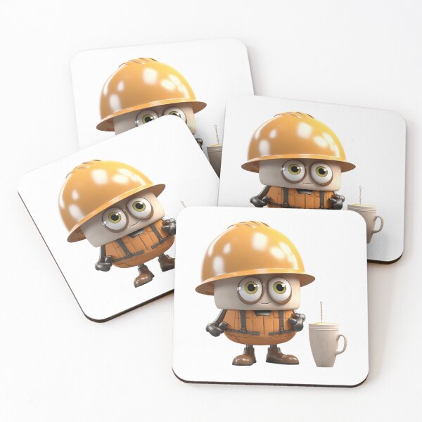 Item preview, Cartoon construction worker designed and sold by pawmad.
