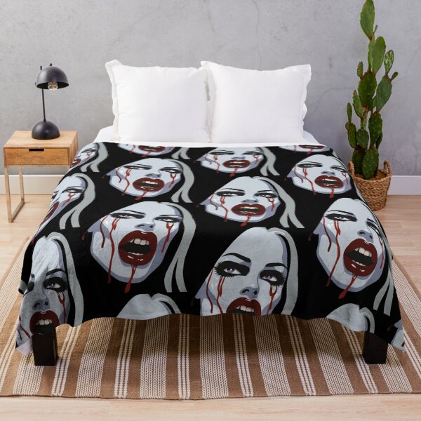 Item preview, Vampiric Beauty Gothic Horror Bleeding Lips Edgy Art designed and sold by ElLocoMus.
