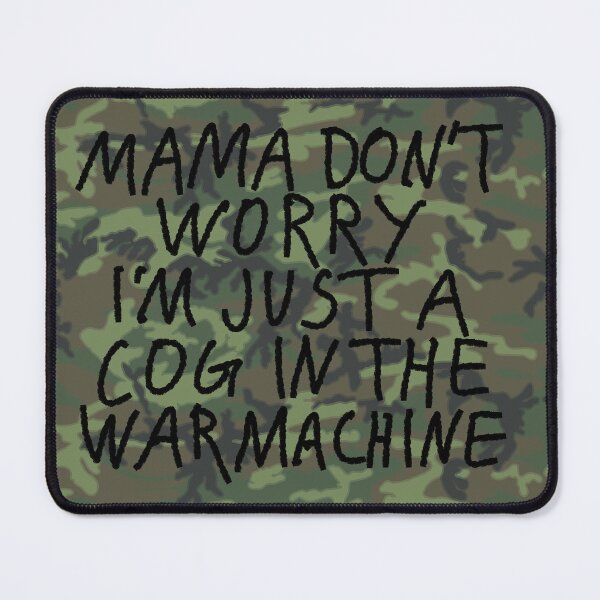 Item preview, Just a cog in the machine blurred edge ERDL designed and sold by X-RayActual.