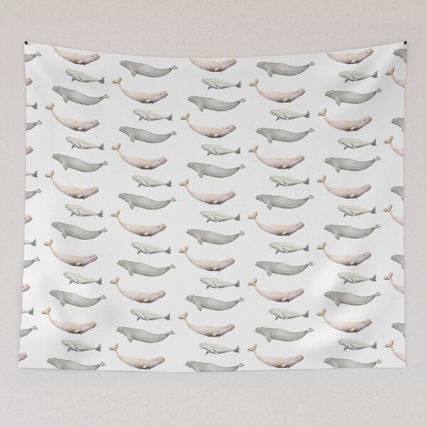 Item preview, Watercolor Beluga Whales designed and sold by TheAnimalZ00.