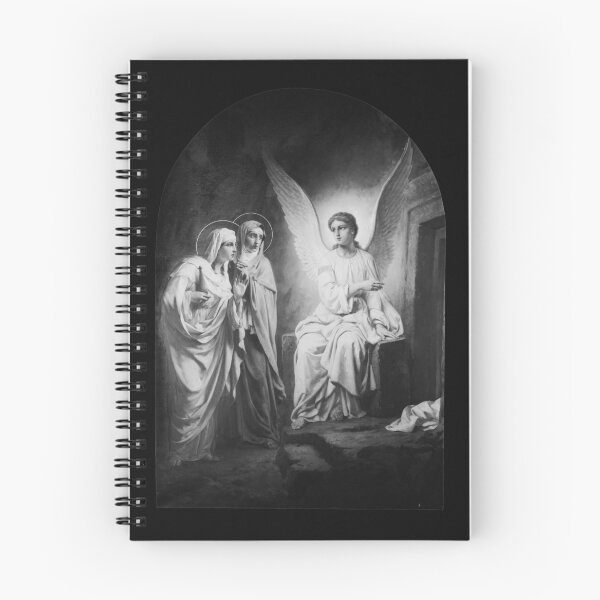 Item preview, Christianity- Christian Art in BLack and White of Nuns and Beautiful Angel designed and sold by HeavenArtStudio.