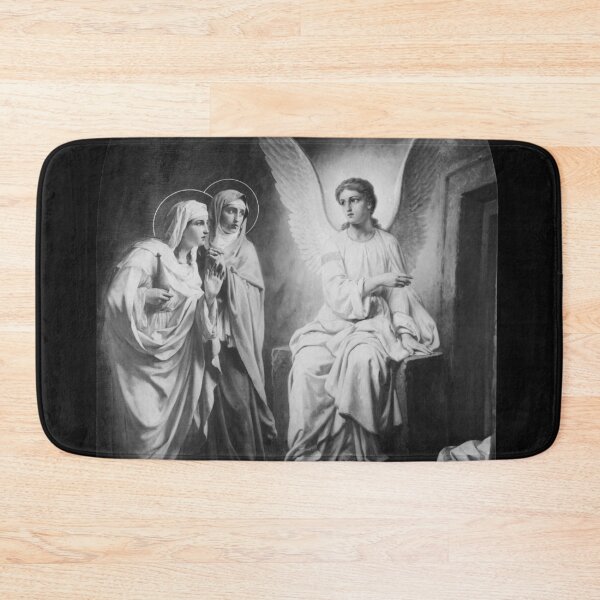 Item preview, Christianity- Christian Art in BLack and White of Nuns and Beautiful Angel designed and sold by HeavenArtStudio.